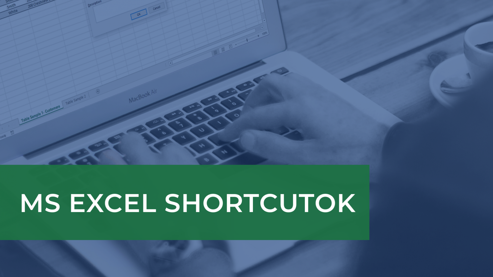 MS Excel shortcut-ok